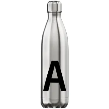 Μονόγραμμα , Μεταλλικό παγούρι θερμός Inox (Stainless steel), διπλού τοιχώματος, 750ml