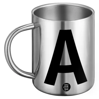 Μονόγραμμα , Ανοξείδωτη Μεταλλική Κούπα 450ml - Διπλού Τοιχώματος