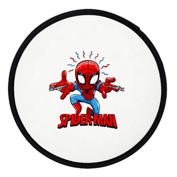 Spiderman flying, Βεντάλια υφασμάτινη αναδιπλούμενη με θήκη (20cm)