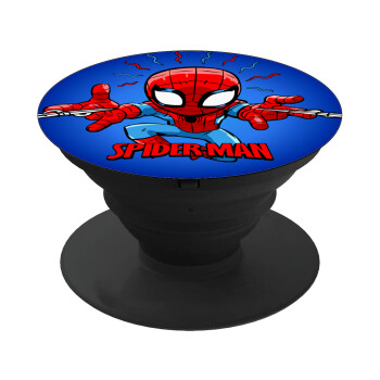 Spiderman flying, Phone Holders Stand  Μαύρο Βάση Στήριξης Κινητού στο Χέρι
