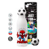 Soccer Metal mug thermos, double wall, 550ml