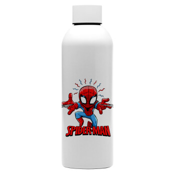 Spiderman flying, Μεταλλικό παγούρι νερού, 304 Stainless Steel 800ml