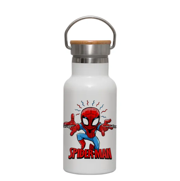 Spiderman flying — Bamboo Λευκός (350ml)