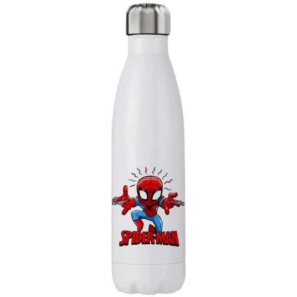 Spiderman flying — Μεταλλικό παγούρι θερμός (Stainless steel), διπλού τοιχώματος, 750ml