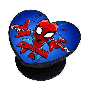 Spiderman flying, Phone Holders Stand  καρδιά Μαύρο Βάση Στήριξης Κινητού στο Χέρι
