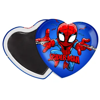 Spiderman flying, Μαγνητάκι καρδιά (57x52mm)