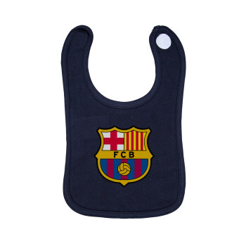 Barcelona FC, Σαλιάρα με Σκρατς 100% Organic Cotton Μπλε (0-18 months)
