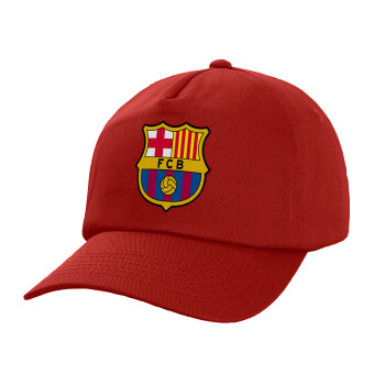 Barcelona FC, Adult Baseball Cap, 100% Cotton, Red (COTTON, ADULT, UNISEX, ONE SIZE)