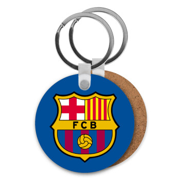 Barcelona FC, Μπρελόκ Ξύλινο στρογγυλό MDF Φ5cm