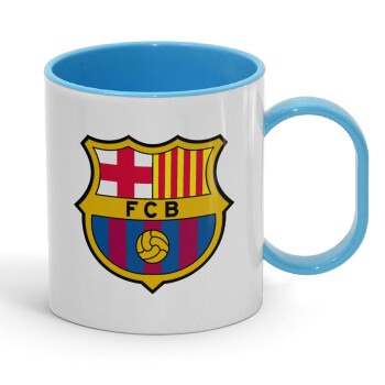 Barcelona FC, Κούπα (πλαστική) (BPA-FREE) Polymer Μπλε για παιδιά, 330ml