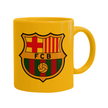 Barcelona FC, Κούπα, κεραμική κίτρινη, 330ml