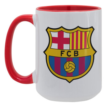 Barcelona FC, Κούπα Mega 15oz, κεραμική Κόκκινη, 450ml