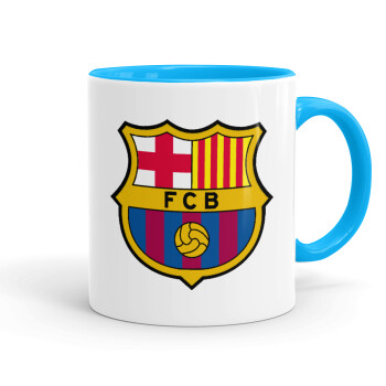 Barcelona FC, Κούπα χρωματιστή γαλάζια, κεραμική, 330ml