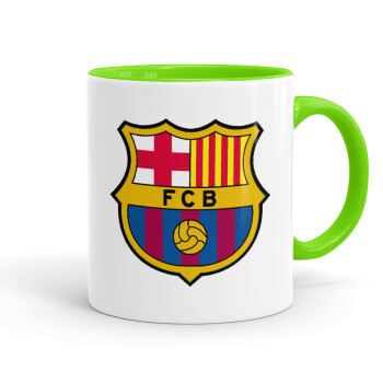 Barcelona FC, Mug colored light green, ceramic, 330ml