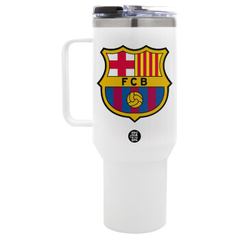 Barcelona FC, Mega Stainless steel Tumbler with lid, double wall 1,2L