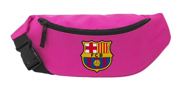 Barcelona FC — Unisex waist bag (banana) in PINK color with 2 pockets