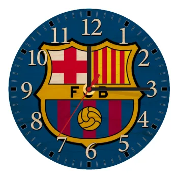 Barcelona FC, Ρολόι τοίχου ξύλινο plywood (20cm)