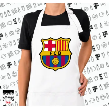 Barcelona FC, Ποδιά μακριά Σεφ ολόσωμη με τσέπες white (ΕΝΗΛΙΚΩΝ)