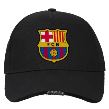 Barcelona FC, Καπέλο Εργασίας & Δραστηριοτήτων με LED Φως - Ιδανικό για Νύχτα & Χαμηλό Φωτισμό (100% ΒΑΜΒΑΚΕΡΟ, ΕΝΗΛΙΚΩΝ, UNISEX)