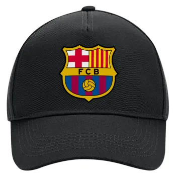 Barcelona FC, Adult Ultimate Hat BLACK, (100% COTTON DRILL, ADULT, UNISEX, ONE SIZE)
