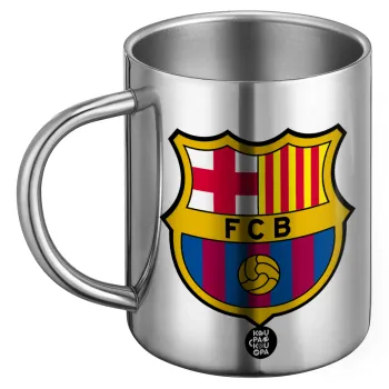 Barcelona FC, Ανοξείδωτη Μεταλλική Κούπα 450ml - Διπλού Τοιχώματος