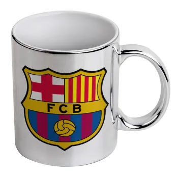 Barcelona FC, Κούπα κεραμική, ασημένια καθρέπτης, 330ml