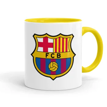 Barcelona FC, Mug colored yellow, ceramic, 330ml