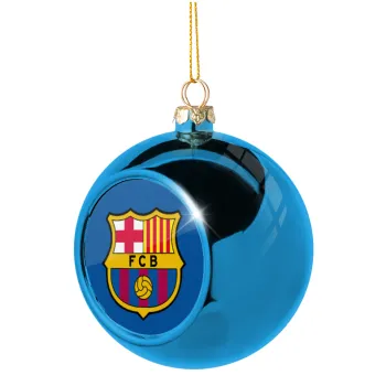 Barcelona FC, Blue Christmas tree ball ornament 8cm