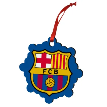 Barcelona FC, Στολίδι Χριστουγεννιάτικο στολίδι snowflake ξύλινο 7.5cm