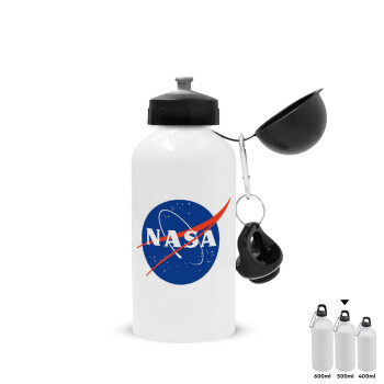 Nasa, Metal water bottle, White, aluminum 500ml