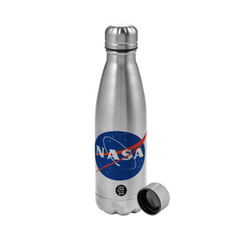 Nasa, Metallic water bottle, stainless steel, 750ml