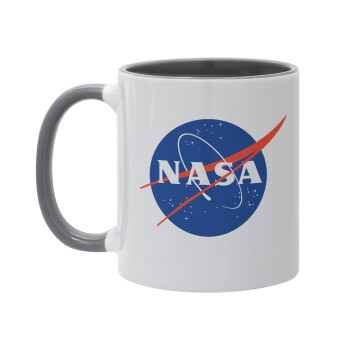 Nasa, Mug colored grey, ceramic, 330ml