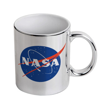 Nasa, Κούπα κεραμική, ασημένια καθρέπτης, 330ml