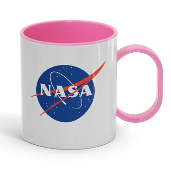 Nasa, Κούπα (πλαστική) (BPA-FREE) Polymer Ροζ για παιδιά, 330ml