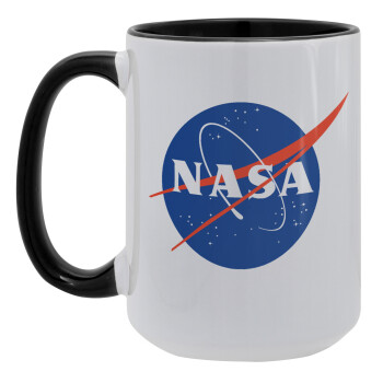 Nasa, Κούπα Mega 15oz, κεραμική Μαύρη, 450ml