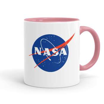 Nasa, Mug colored pink, ceramic, 330ml