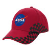 Adult Cap RACING Ultimate Red/Black, (100% COTTON DRILL, ADULT, UNISEX, ONE SIZE ADULT)