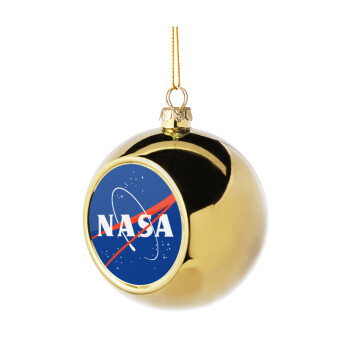 Nasa, Χριστουγεννιάτικη μπάλα δένδρου Χρυσή 8cm