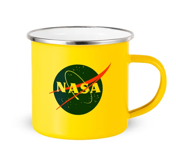 Nasa — Κούπα Μεταλλική εμαγιέ Κίτρινη 360ml
