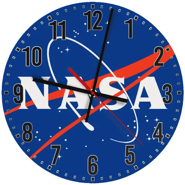 Nasa — Wooden wall clock (30cm)