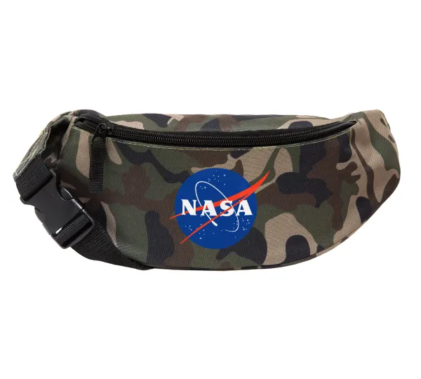 Nasa — Unisex waist bag (banana) in Jungle camouflage color with 2 pockets