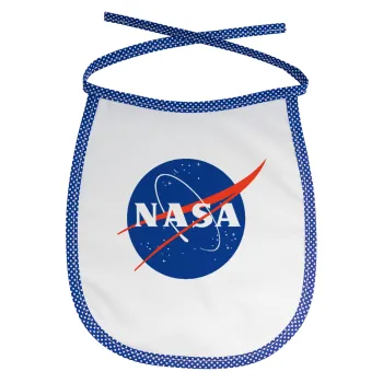 Nasa, Σαλιάρα μωρού αλέκιαστη με κορδόνι Μπλε