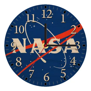 Nasa, Ρολόι τοίχου ξύλινο plywood (20cm)
