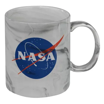 Nasa, Κούπα κεραμική, marble style (μάρμαρο), 330ml