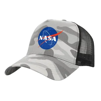 Nasa, Καπέλο Ενηλίκων Structured Trucker, με Δίχτυ, (παραλλαγή) Army Camo (100% ΒΑΜΒΑΚΕΡΟ, ΕΝΗΛΙΚΩΝ, UNISEX, ONE SIZE)