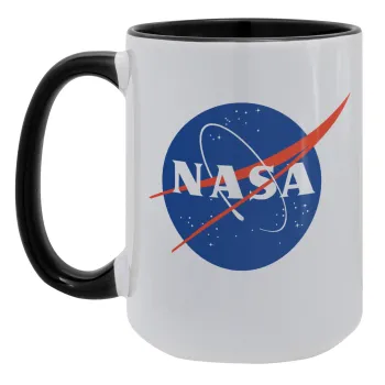 Nasa, Κούπα Mega 15oz, κεραμική Μαύρη, 450ml