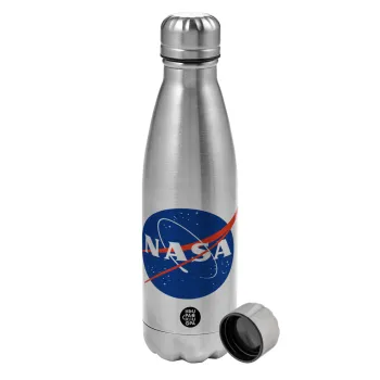 Nasa, Metallic water bottle, stainless steel, 750ml