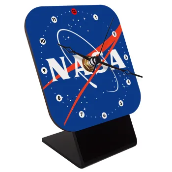 Nasa, Επιτραπέζιο ρολόι ξύλινο με δείκτες (10cm)