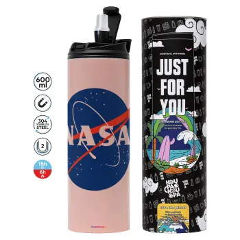 Nasa, Tumbler stainless steel PINK 600ml