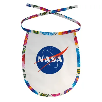 Nasa, Σαλιάρα μωρού αλέκιαστη με κορδόνι Χρωματιστή